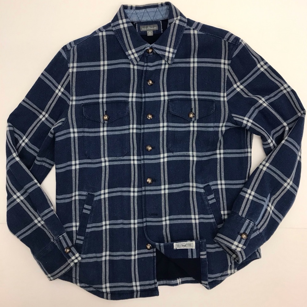 LL Bean flannel w/ fleece lining. Like new!